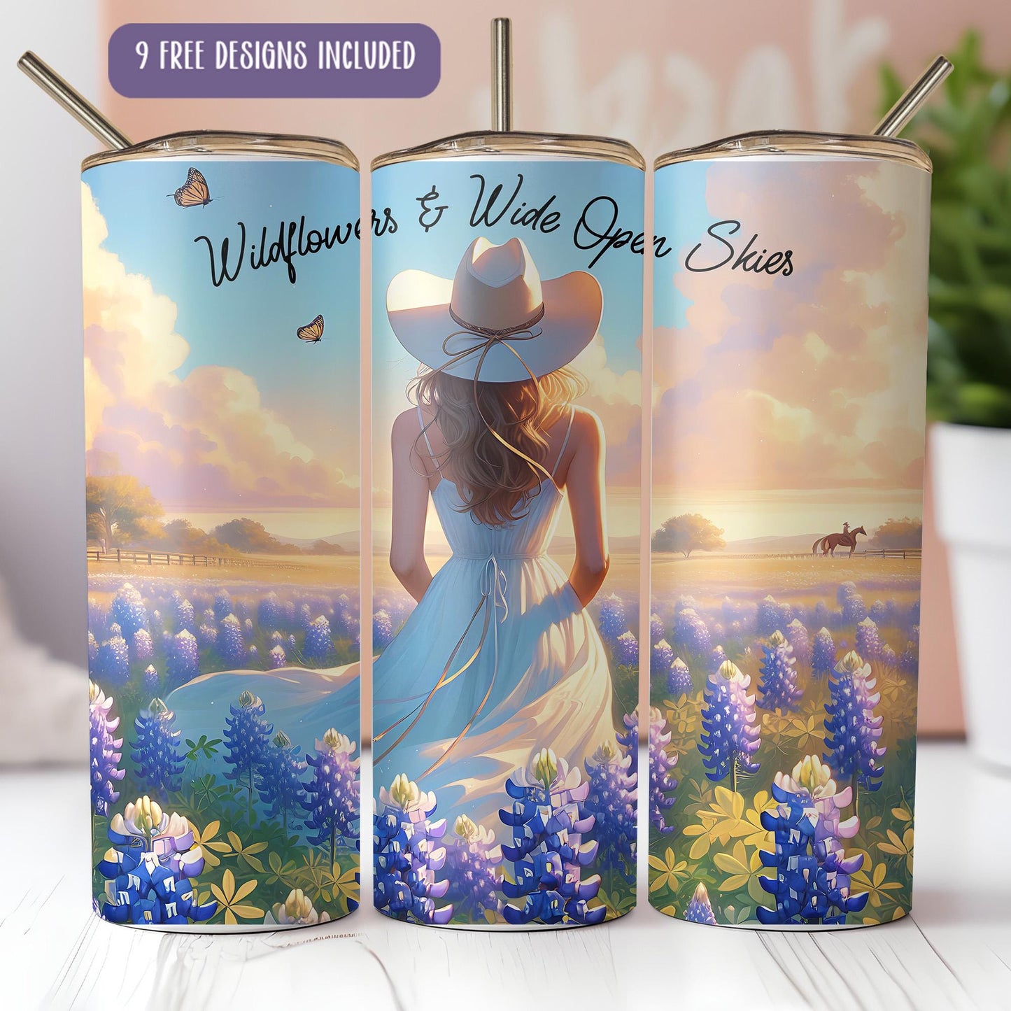 a couple of cans with a picture of a woman in a dress