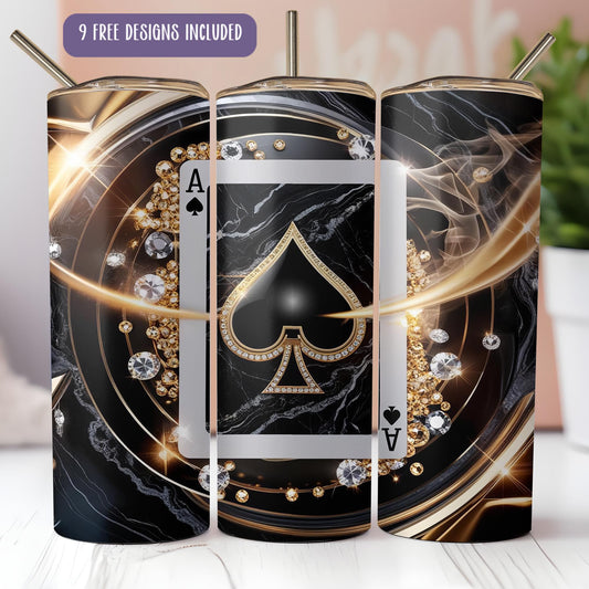 a picture of a phone case with a playing card on it