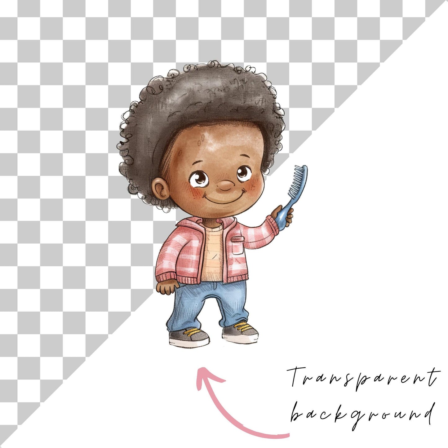 Watercolor Morning Routine Clipart