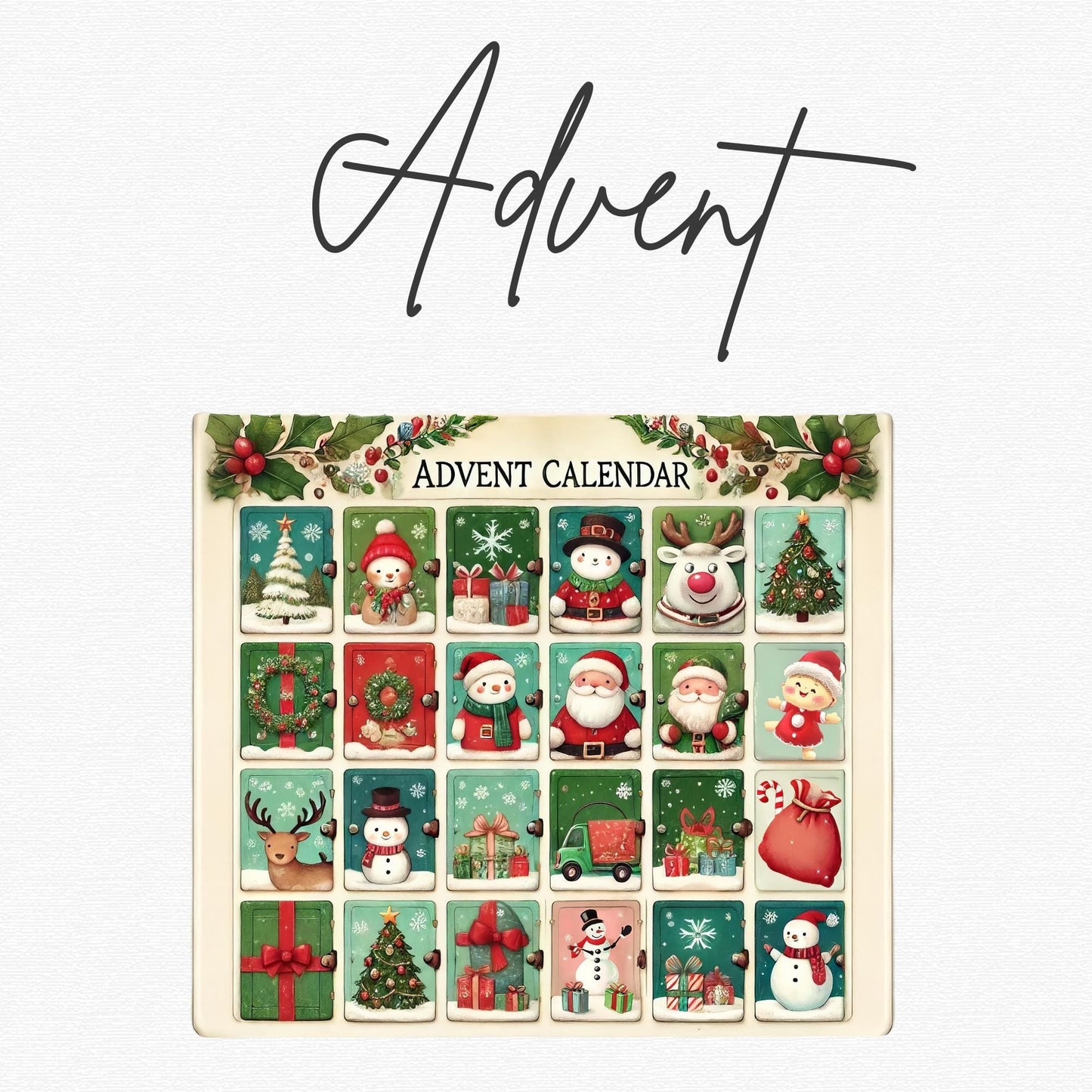 Advent Calendar Clipart Single