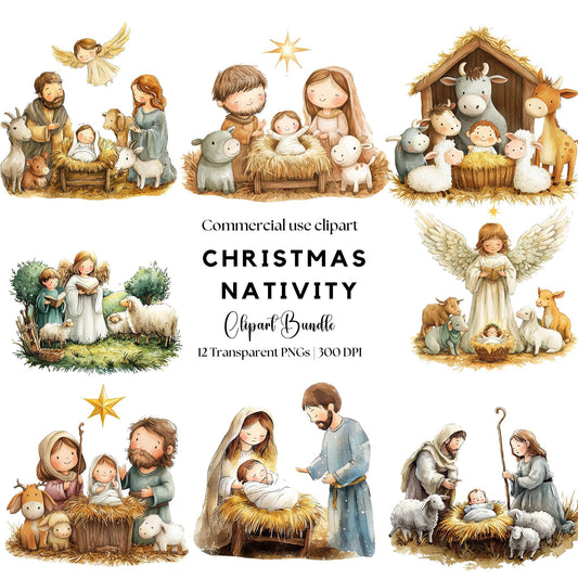 Cute Nativity Clipart