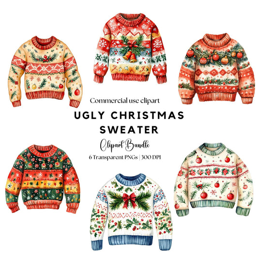 Ugly Christmas Sweater Clipart