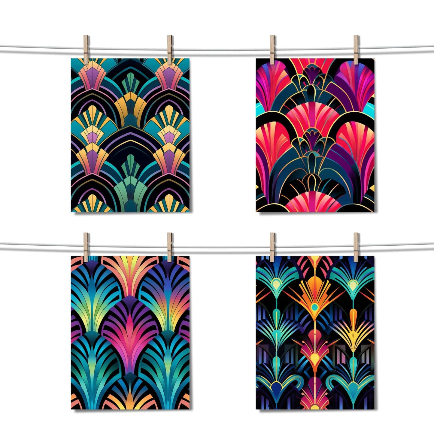 Art Deco Seamless Pattern Digital Papers