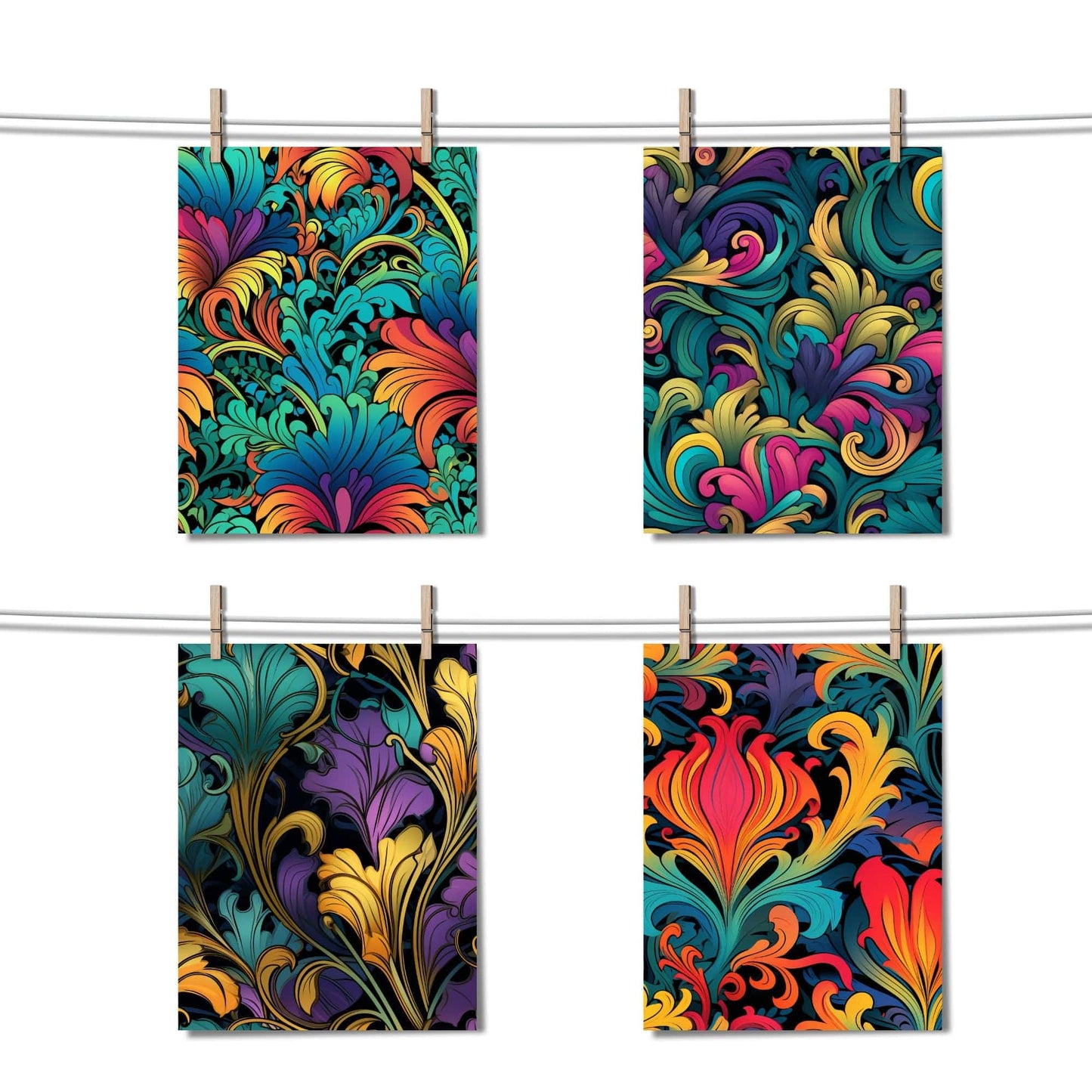 Art Nouveau Digital Papers