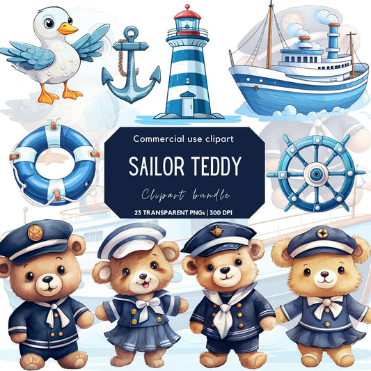 Sailor Teddy Clipart