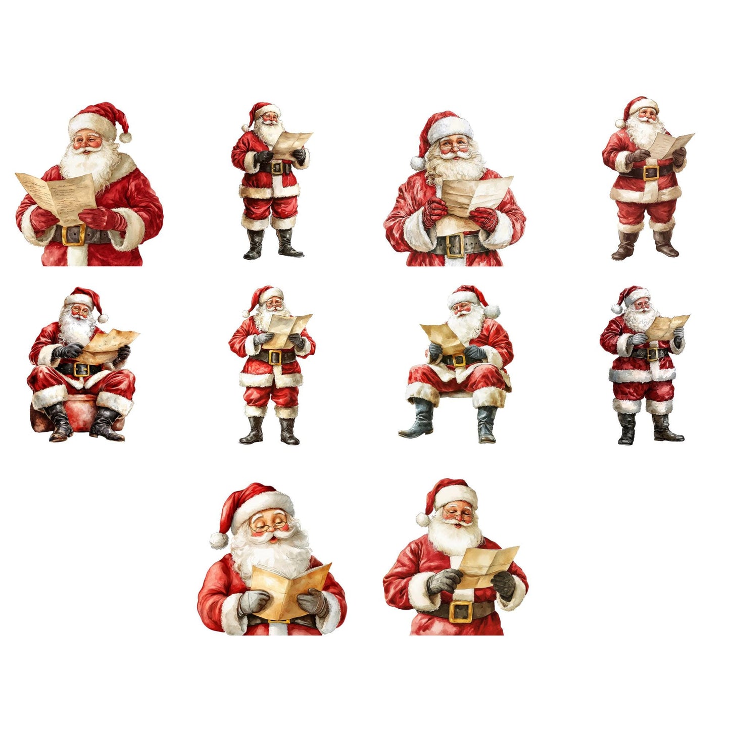 Letters to Santa Claus Clipart