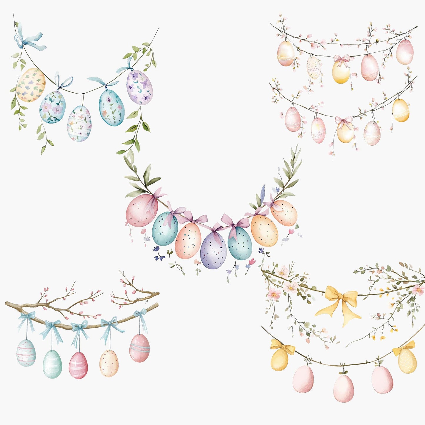 Easter bunting Clipart