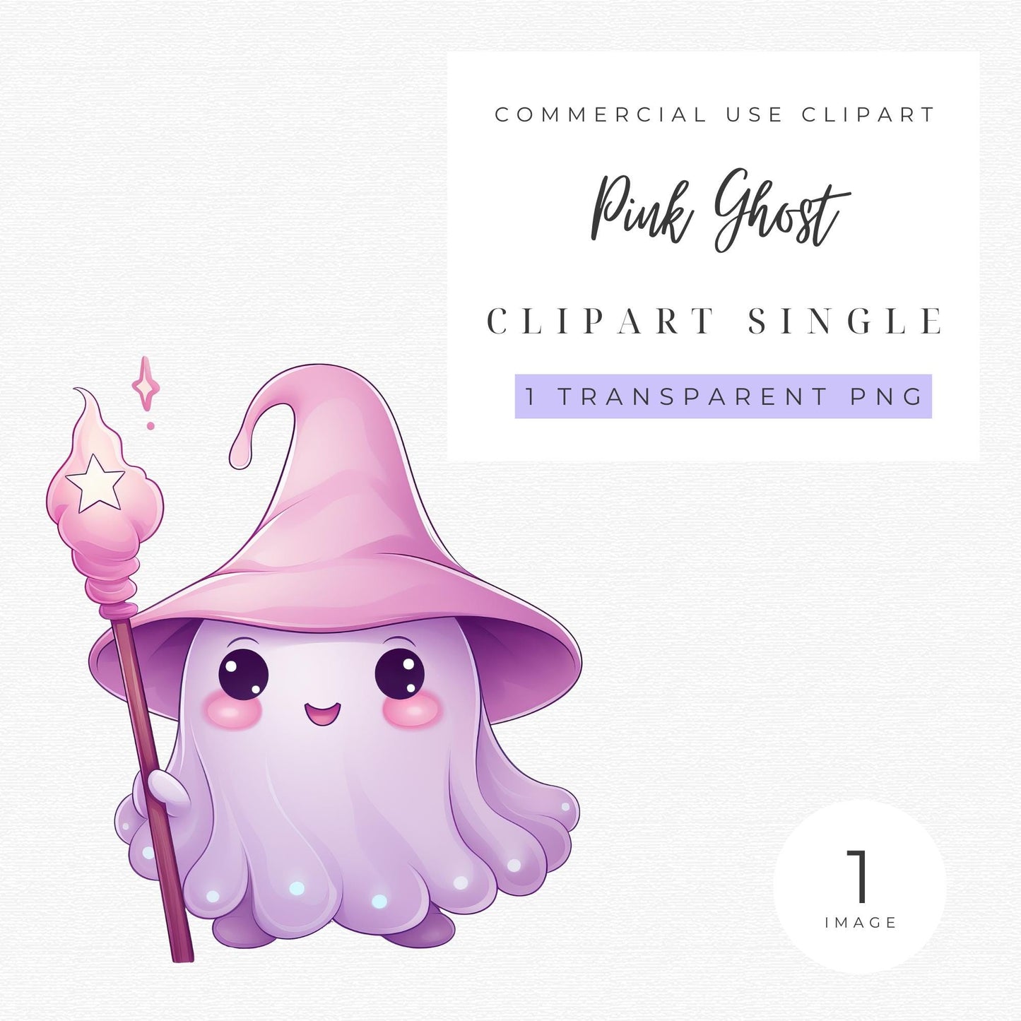 Lindo fantasma kawaii rosa