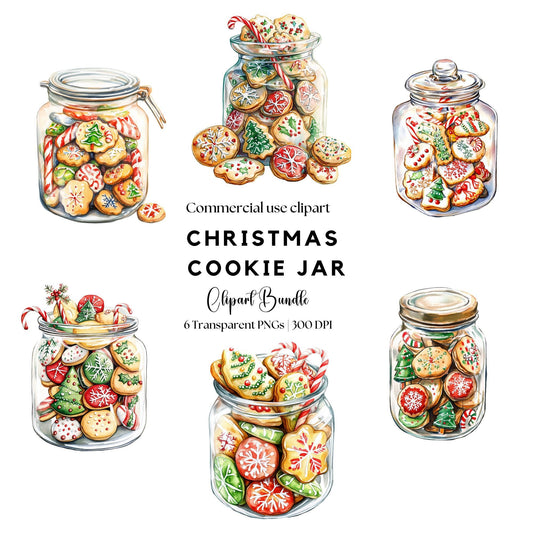 Christmas Cookie Jar Clipart