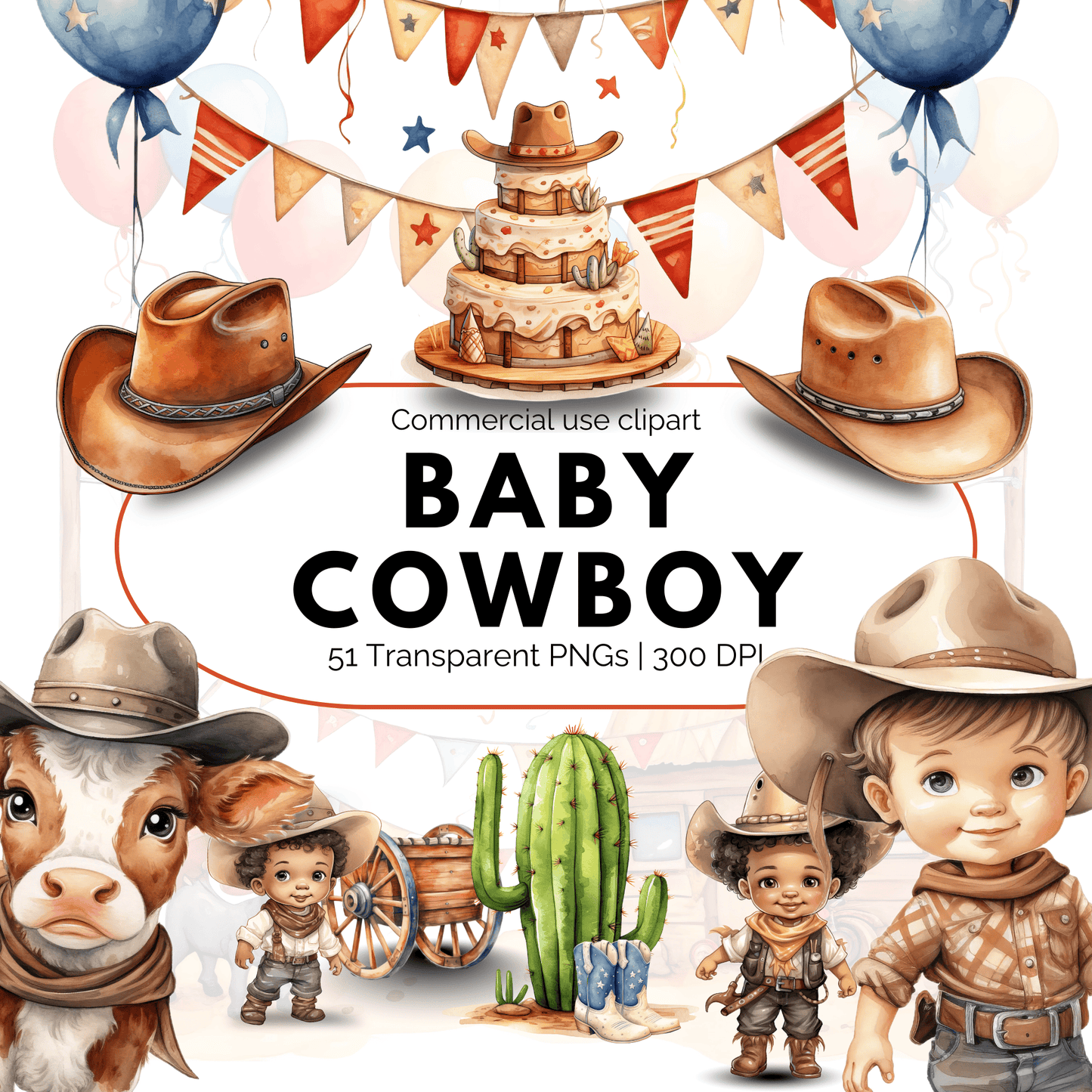 Baby Cowboy Clipart