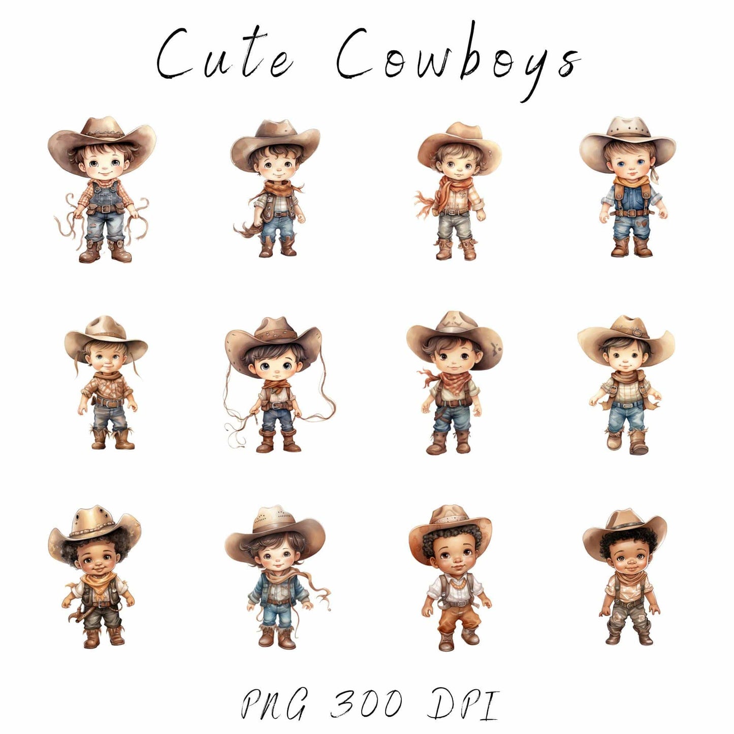 Baby Cowboy Clipart
