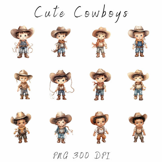 Baby Cowboy Clipart