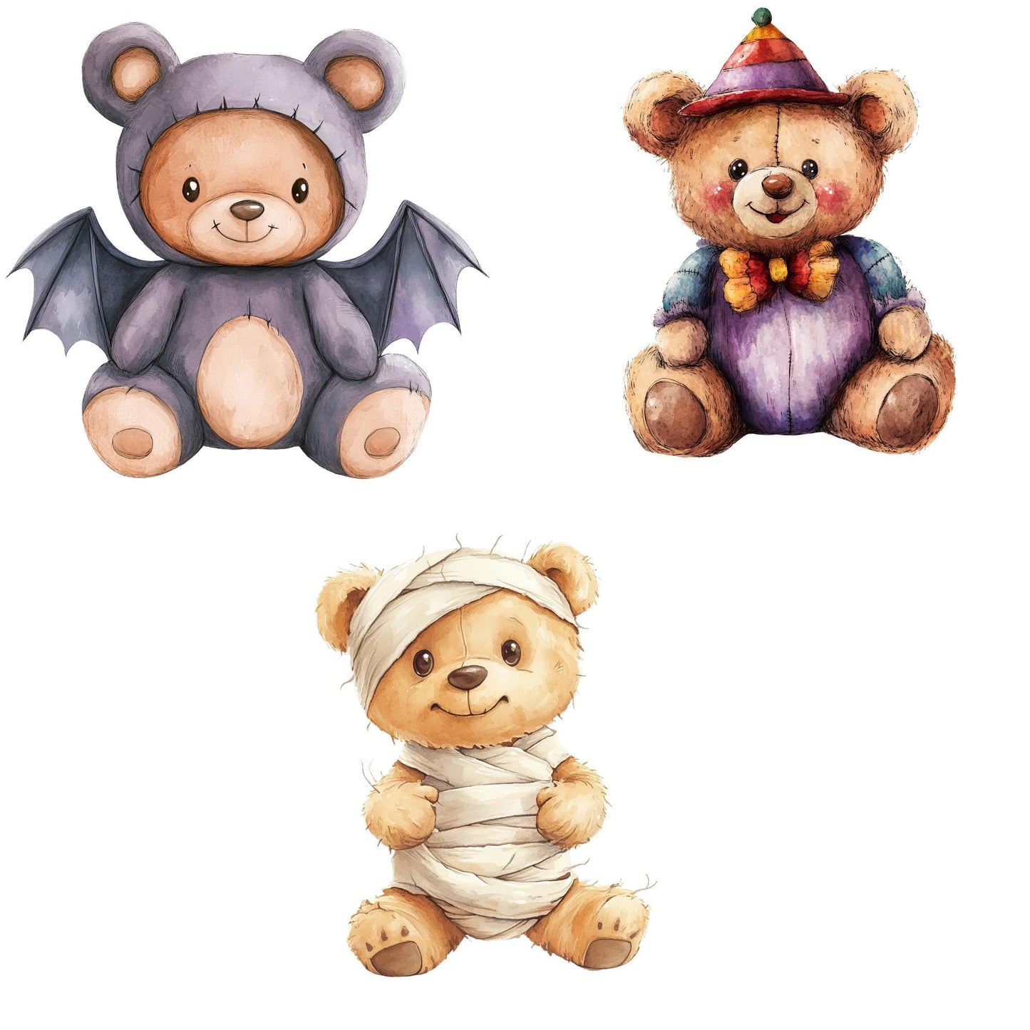 Halloween Teddy Bear Clipart