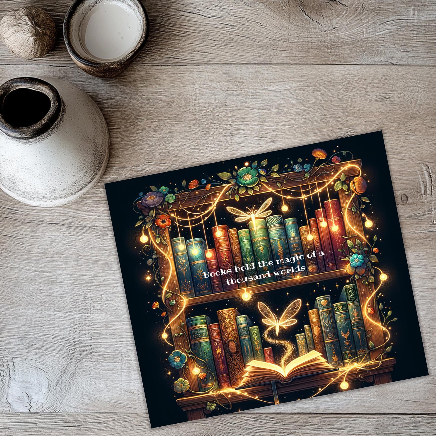 a picture of a book shelf with books on it