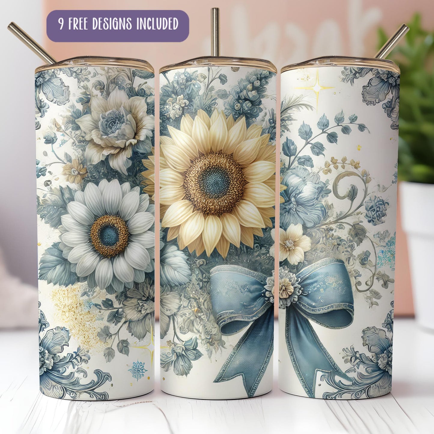 a couple of vases sitting on top of a table