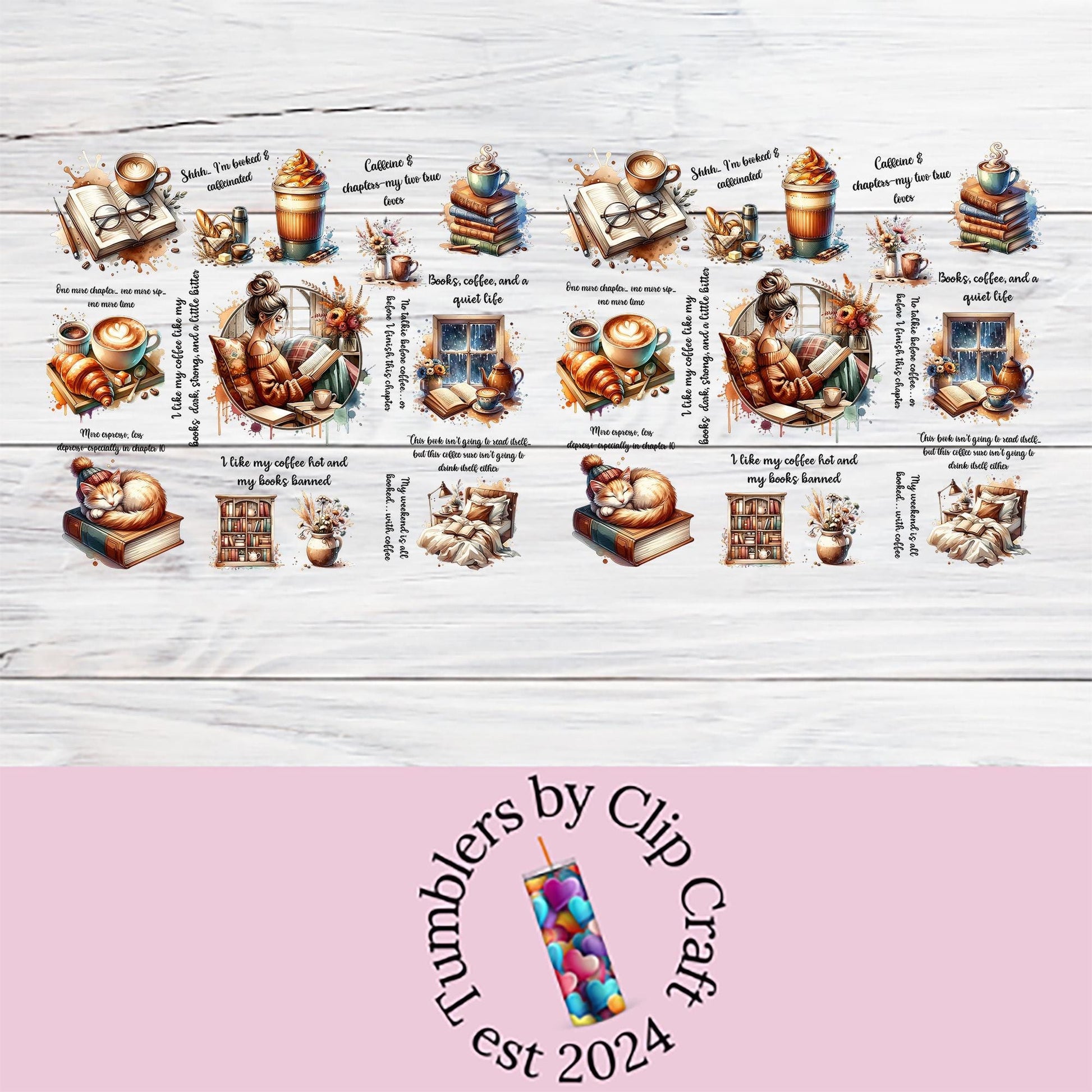 a stamp with a bunch of pictures on it