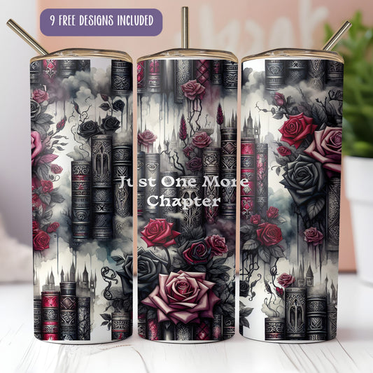 Bookish Dark Romance Tumbler Wrap