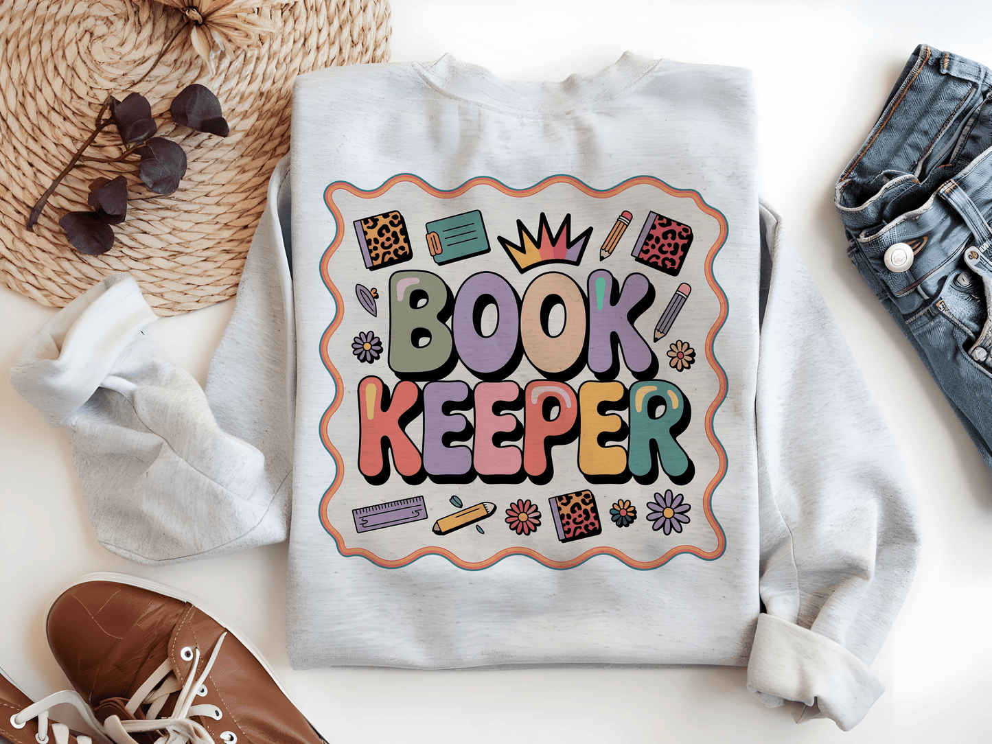 Bookkeeper Sublimation PNG | Cute Accountant Coquette Shirt Design