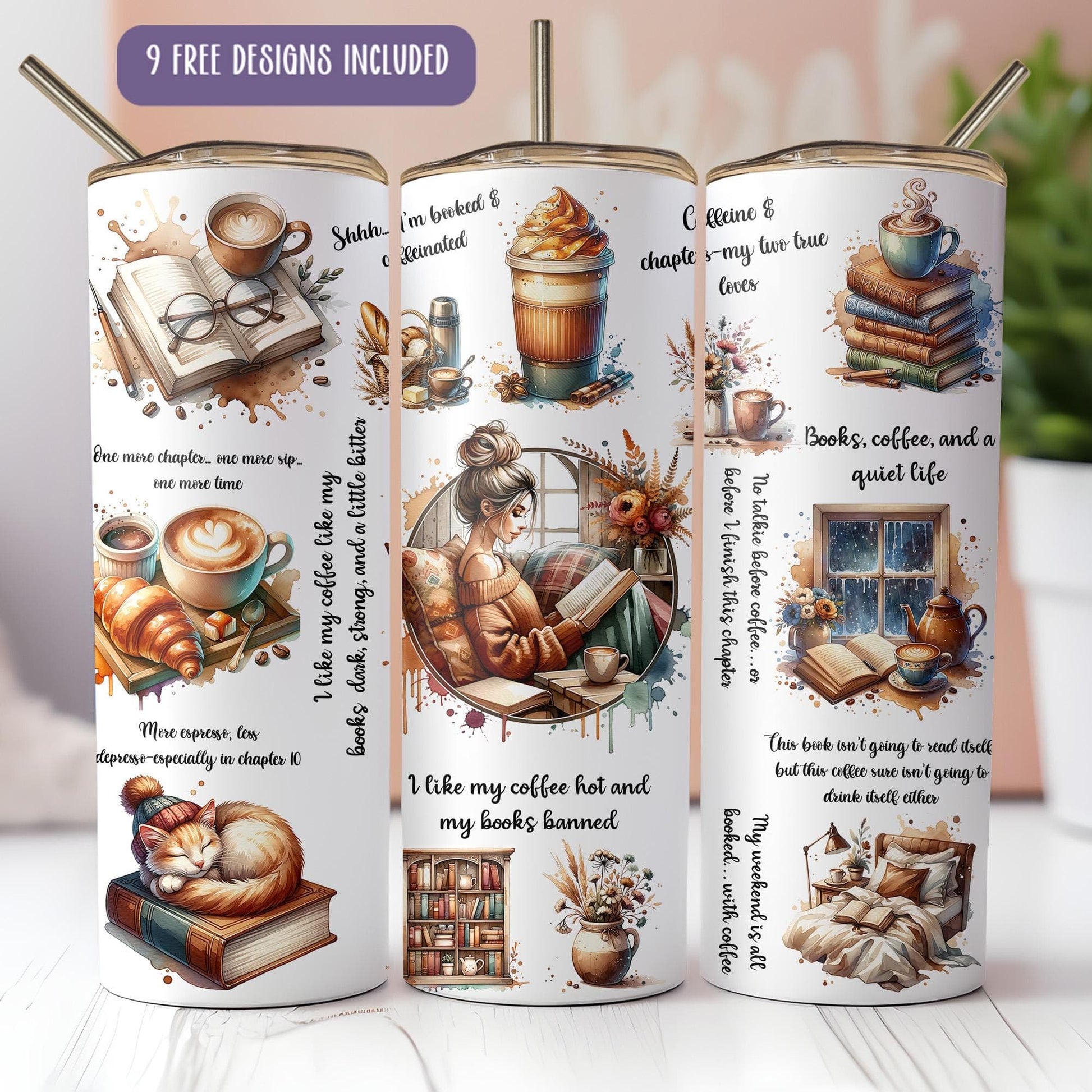 a group of coffee mugs sitting on top of a table