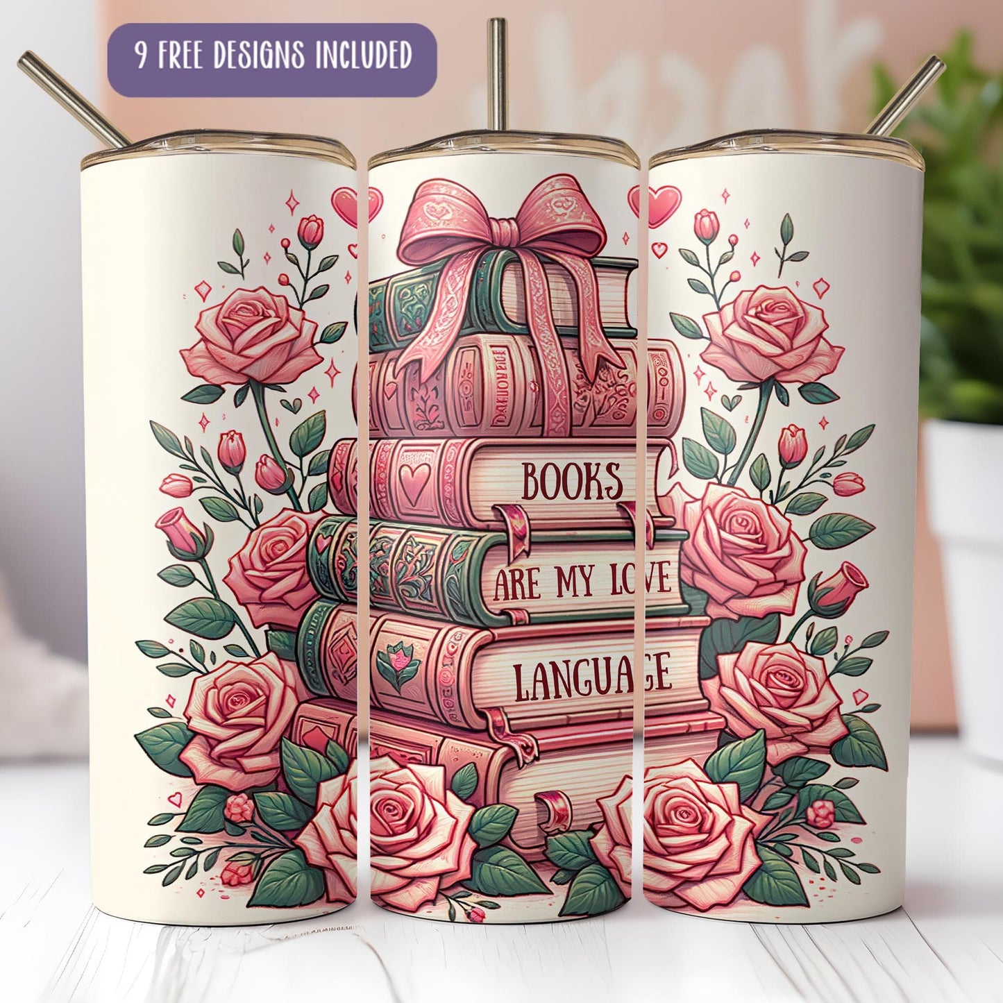 three books are stacked on top of each other