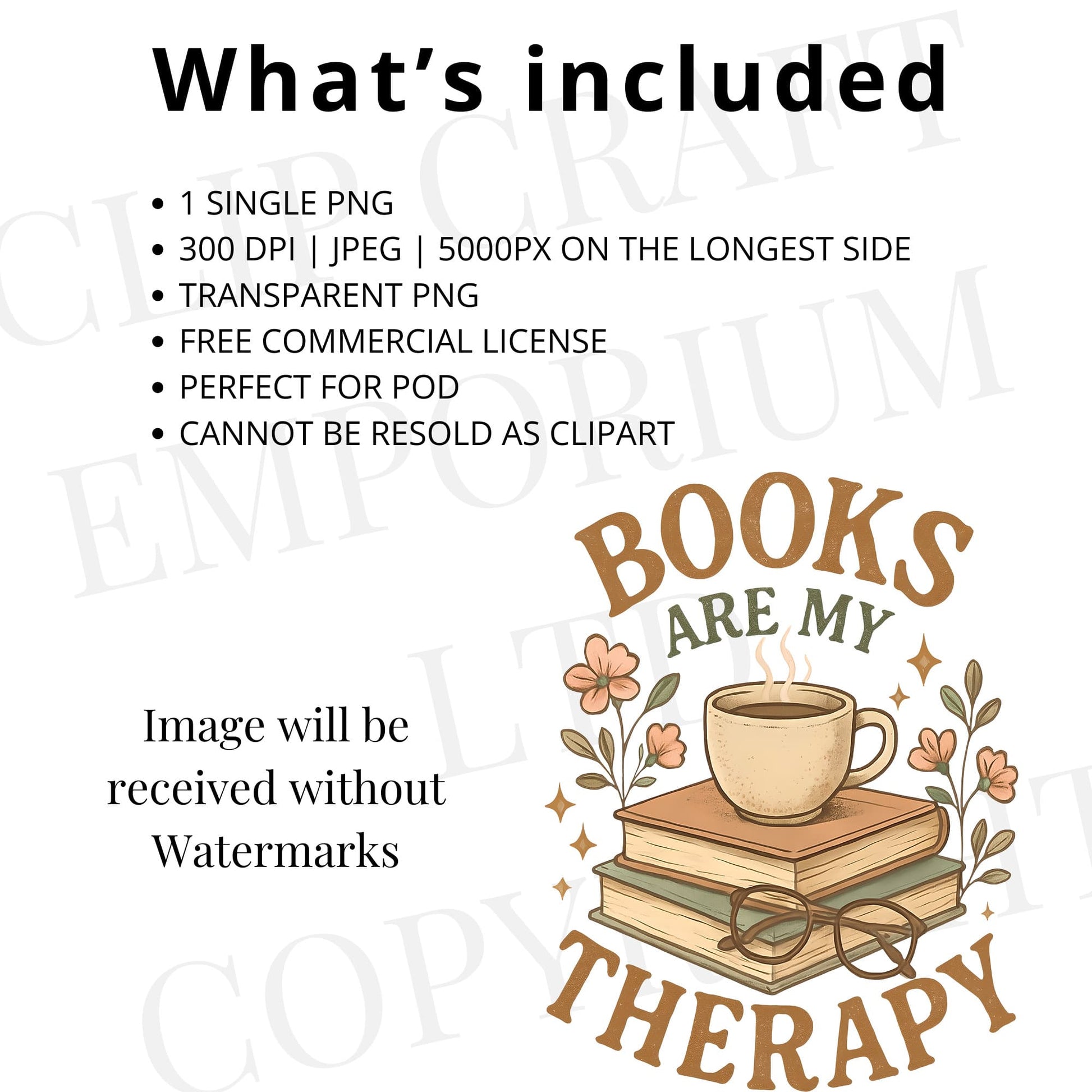 a poster with the words books are my therapy
