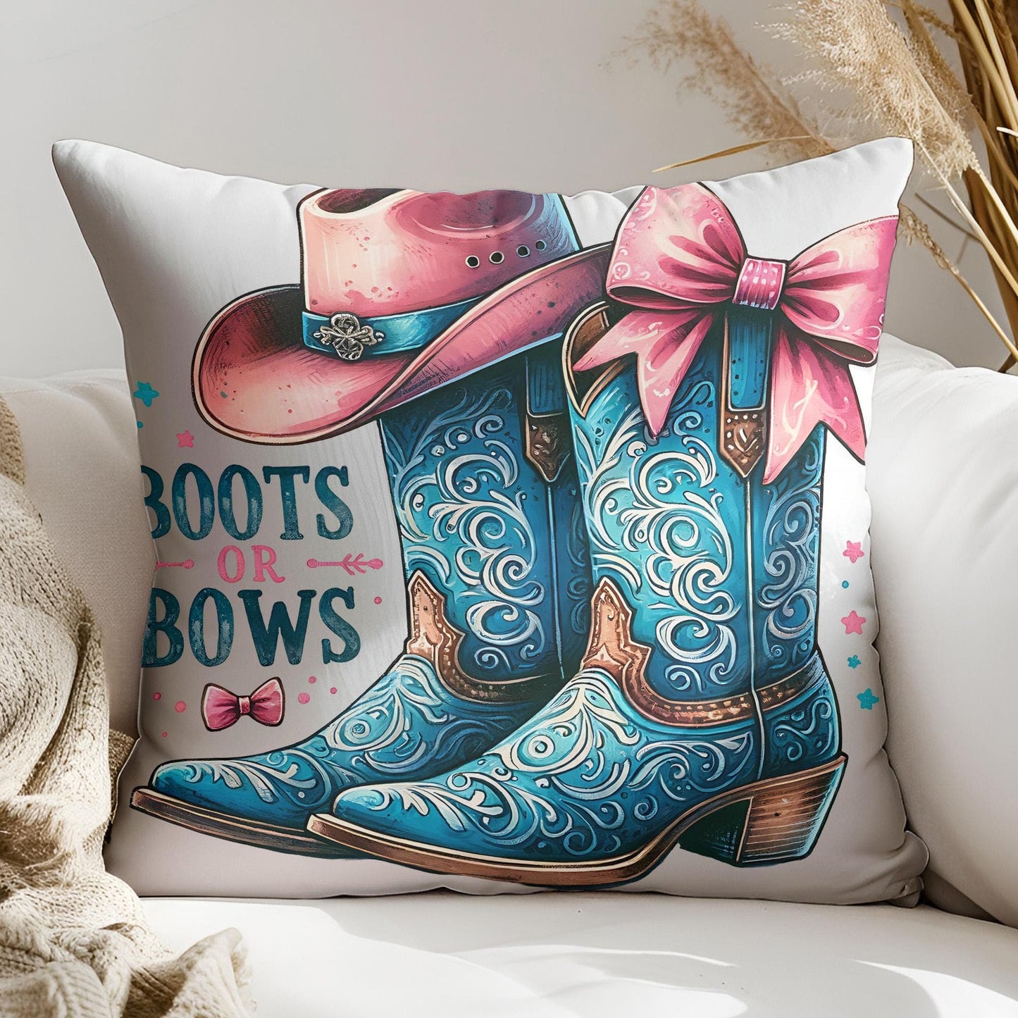 Boots Or Bows Gender Reveal PNG