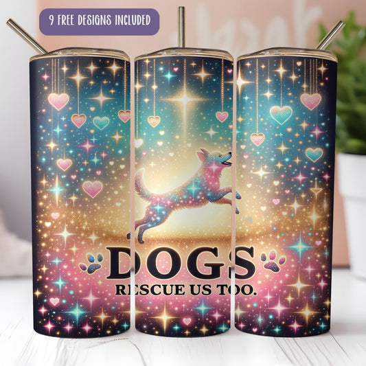 a can with a picture of a dog on it