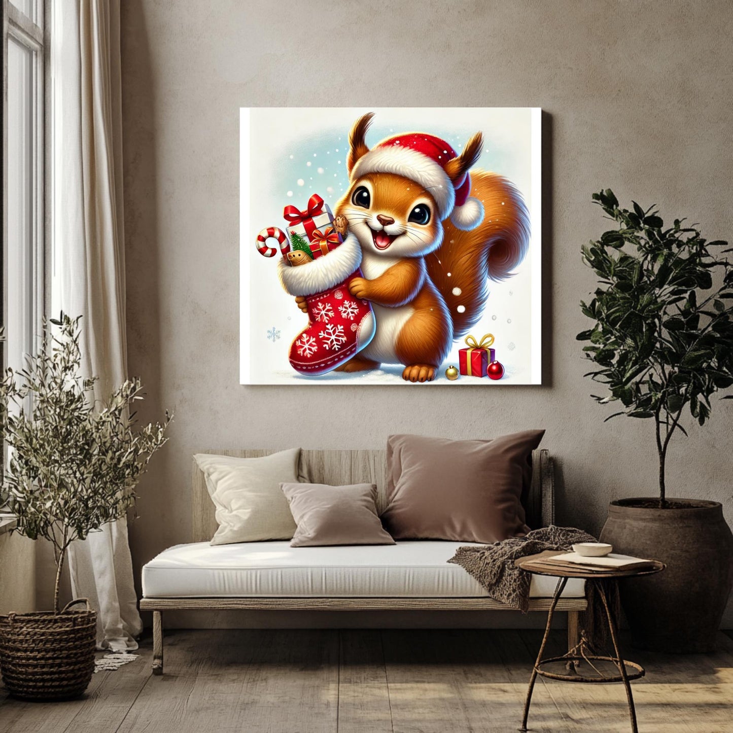 15 Christmas Squirrel Clipart
