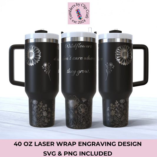 a couple of black coffee mugs sitting next to each other