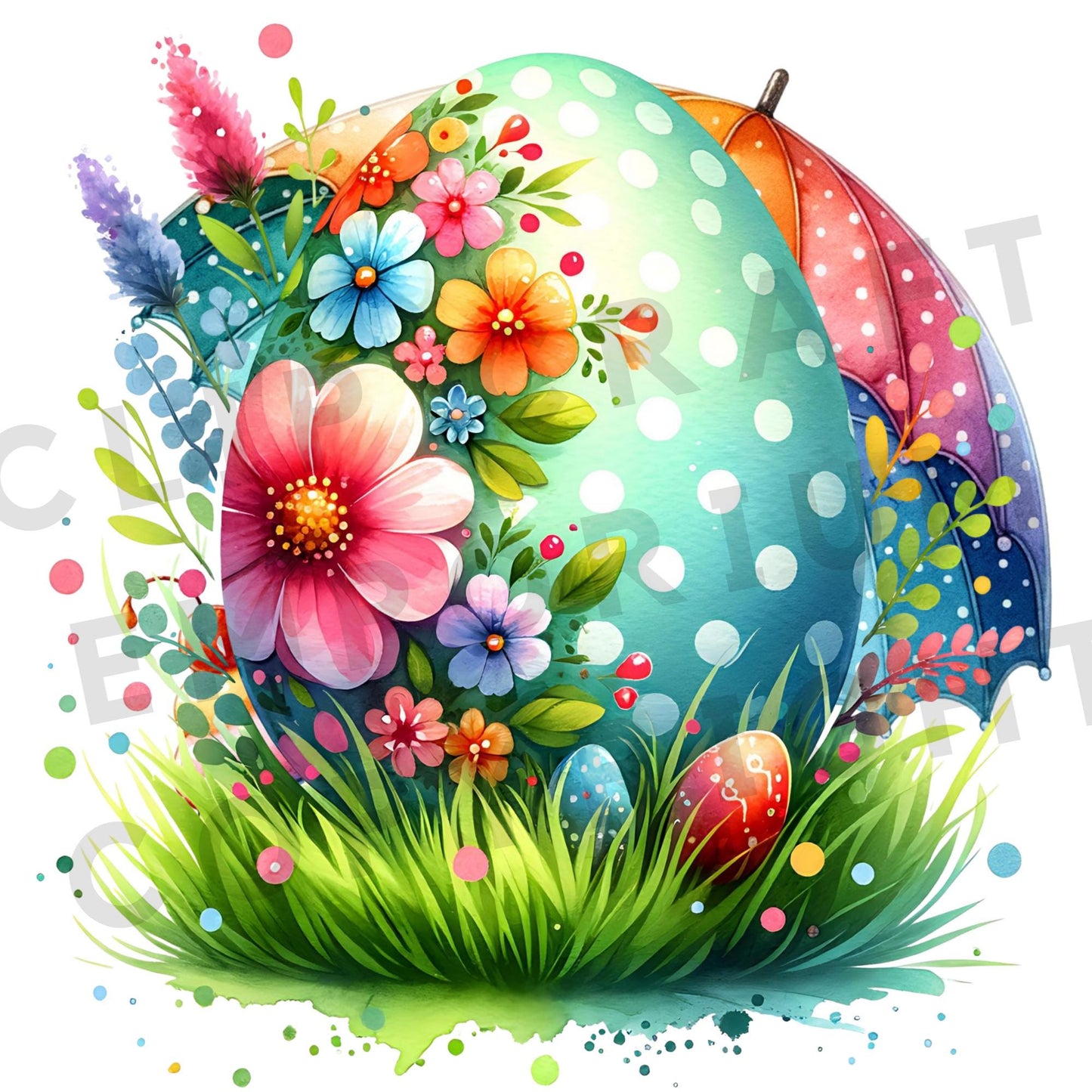 Paquete de imágenes prediseñadas de Pascua súper lindo