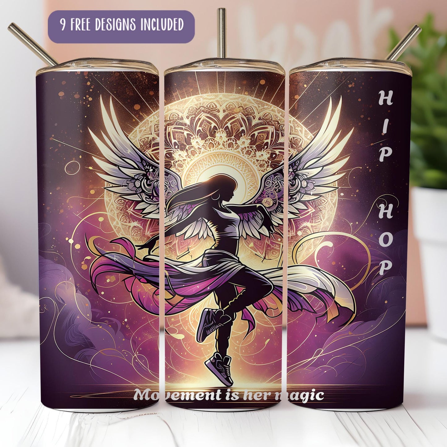 a set of three tin cans with an image of a girl on it