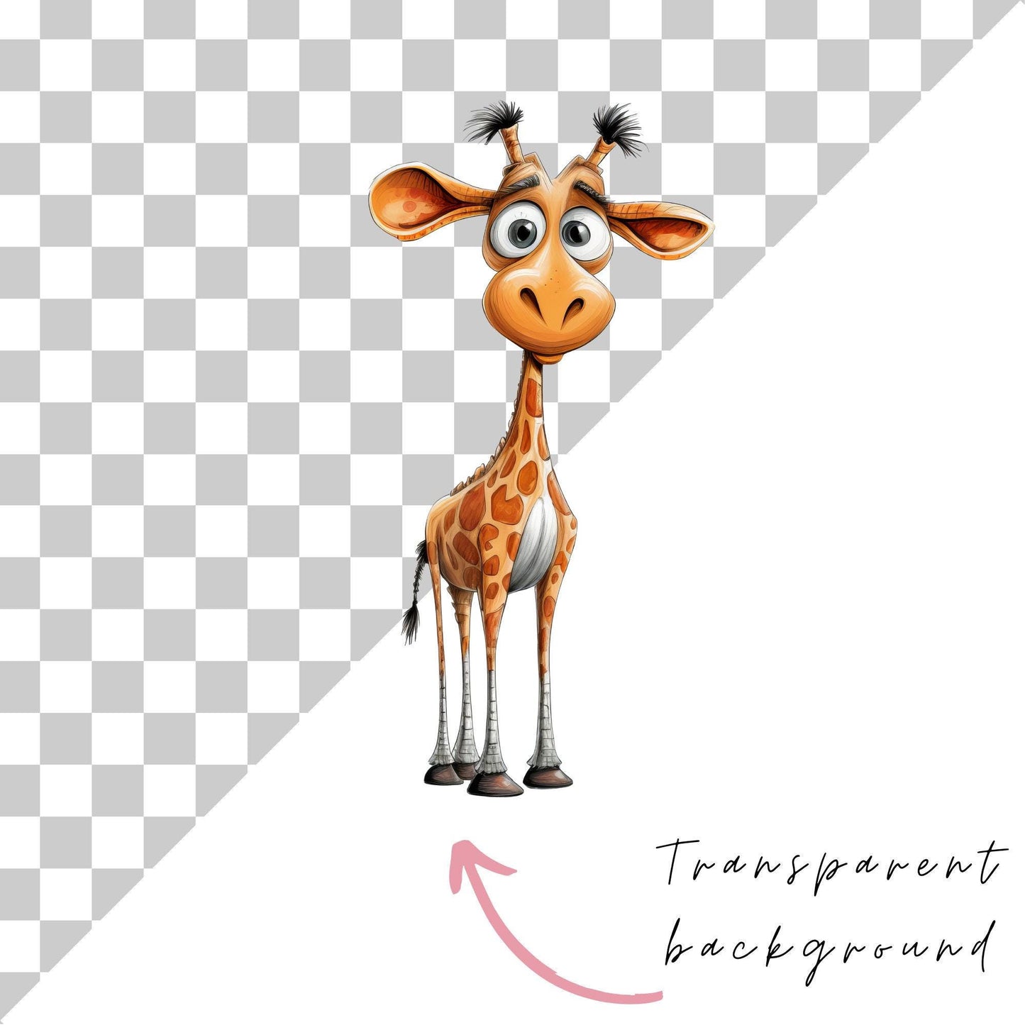 Quirky Safari animals Clipart