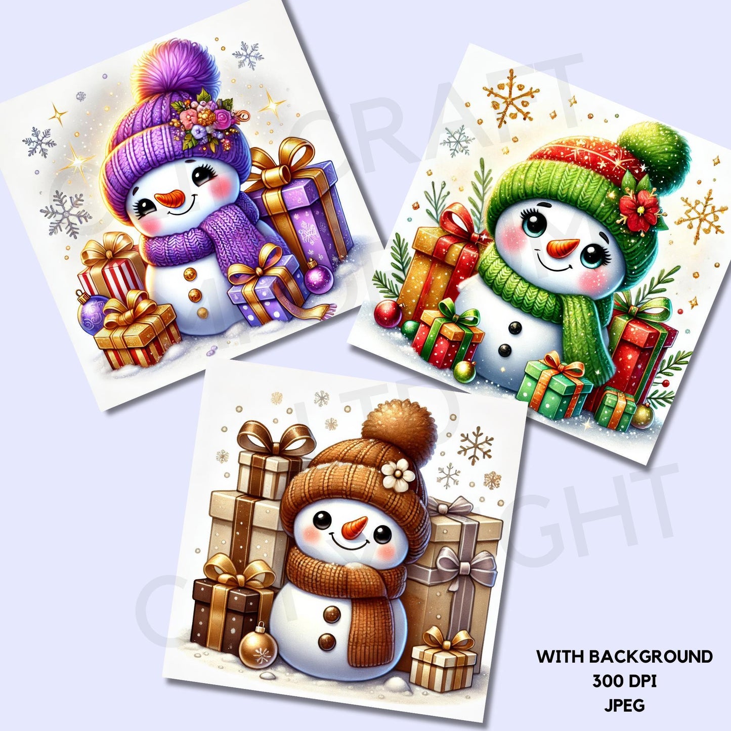 15 Cute Snowman Clipart
