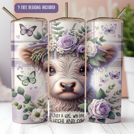 a picture of a cow with flowers on its head