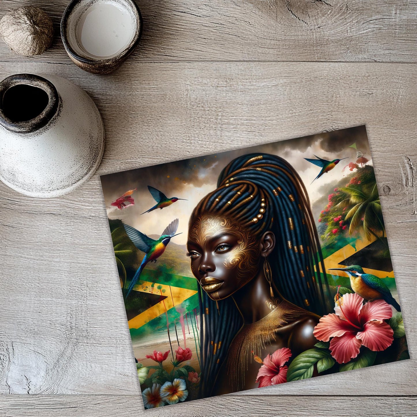 Jamaican Goddess 20oz Tumbler Wrap