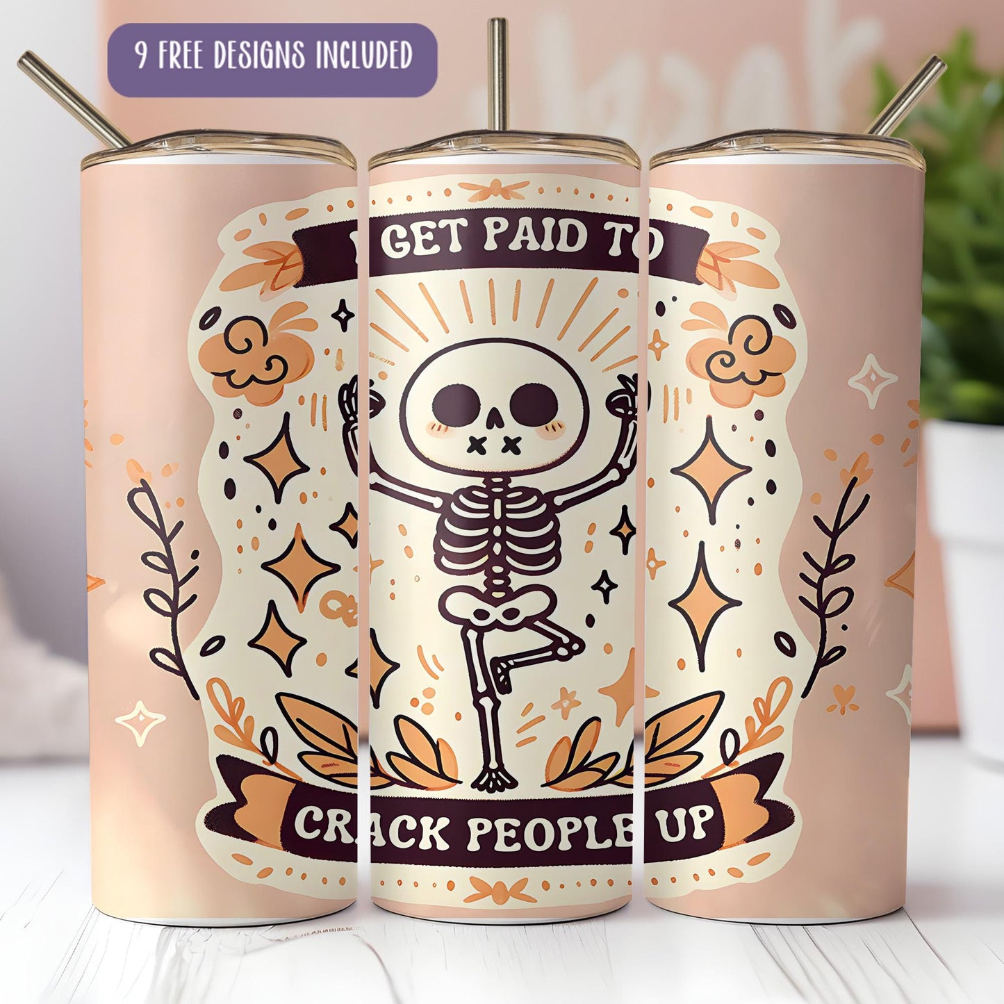 a couple of pink cans sitting on top of a table