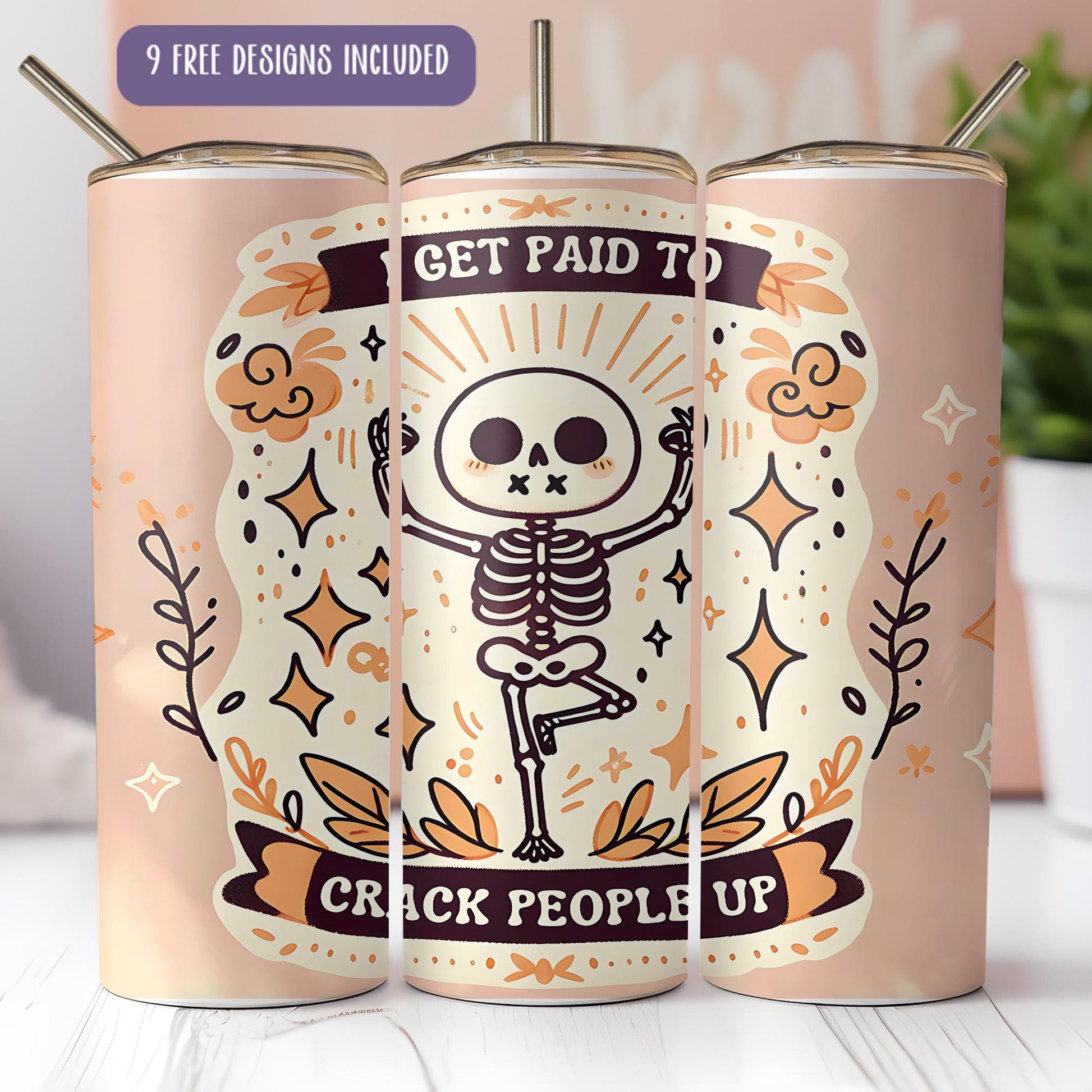 a couple of pink cans sitting on top of a table