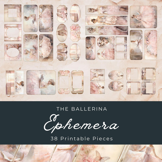 The Ballerina Junk Journal Ephemera