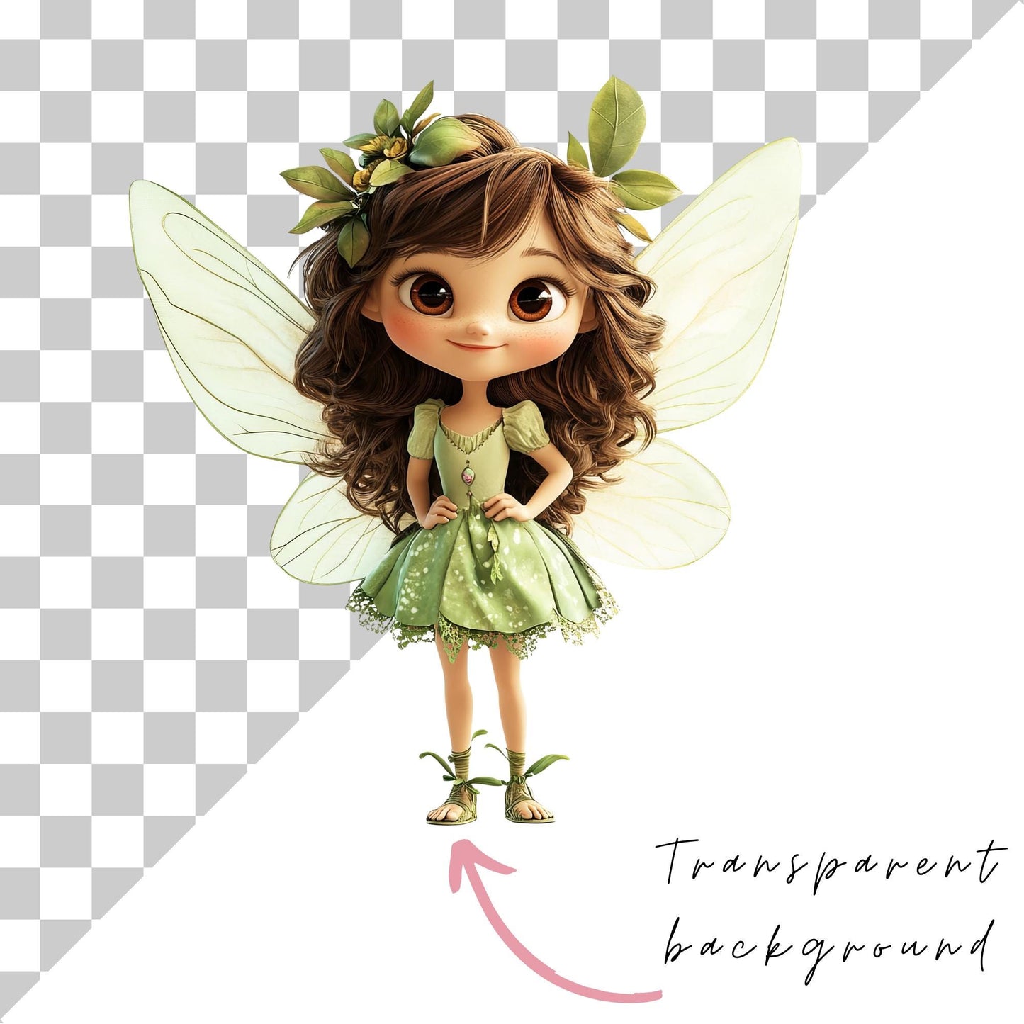 Quirky Fairy Clipart Single
