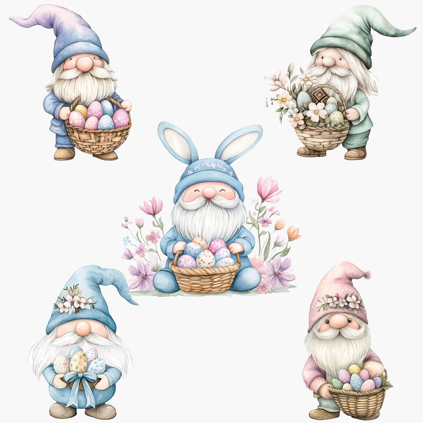 Easter Gnome Clipart