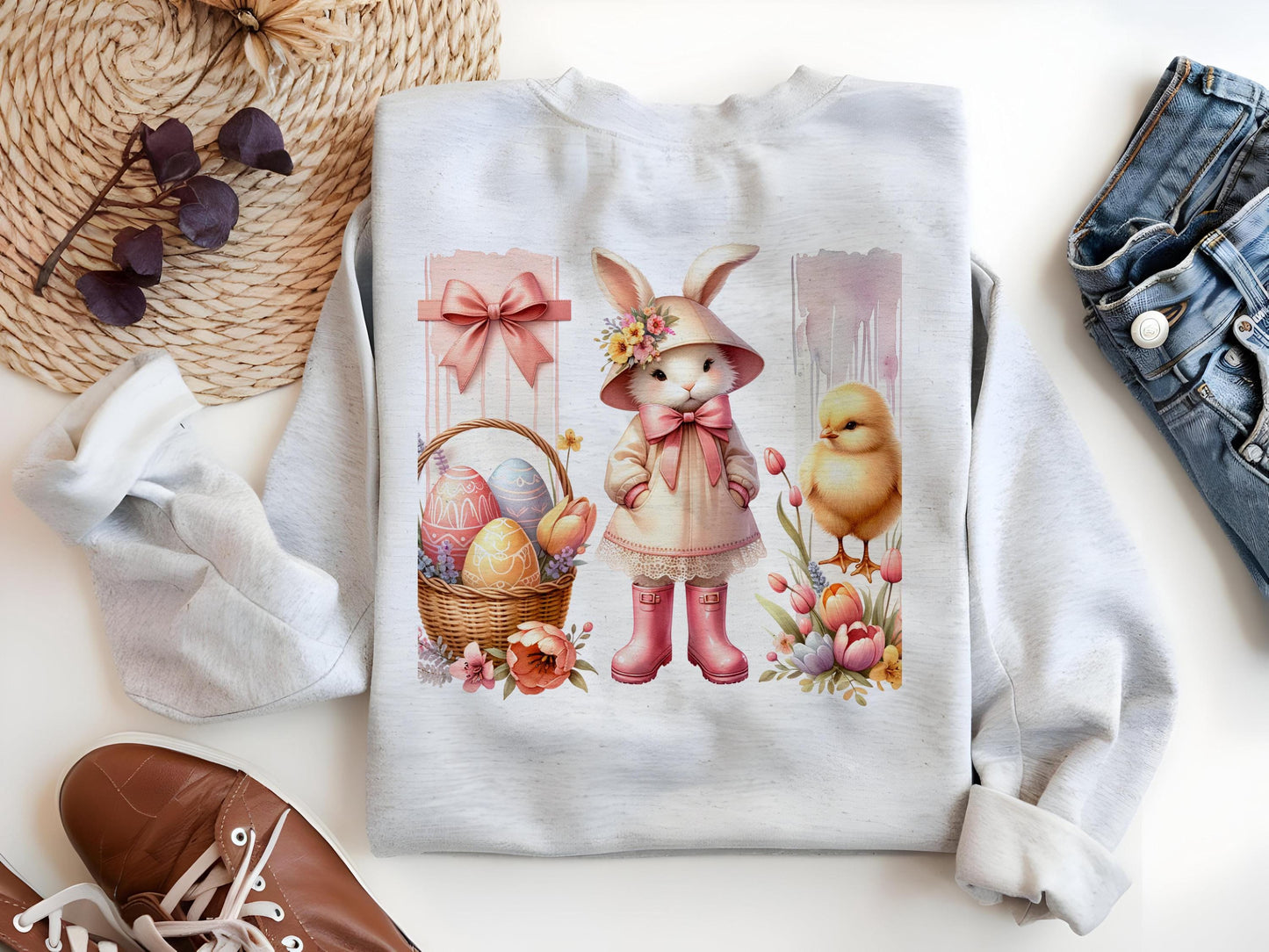 Cute Easter Brushstroke PNG