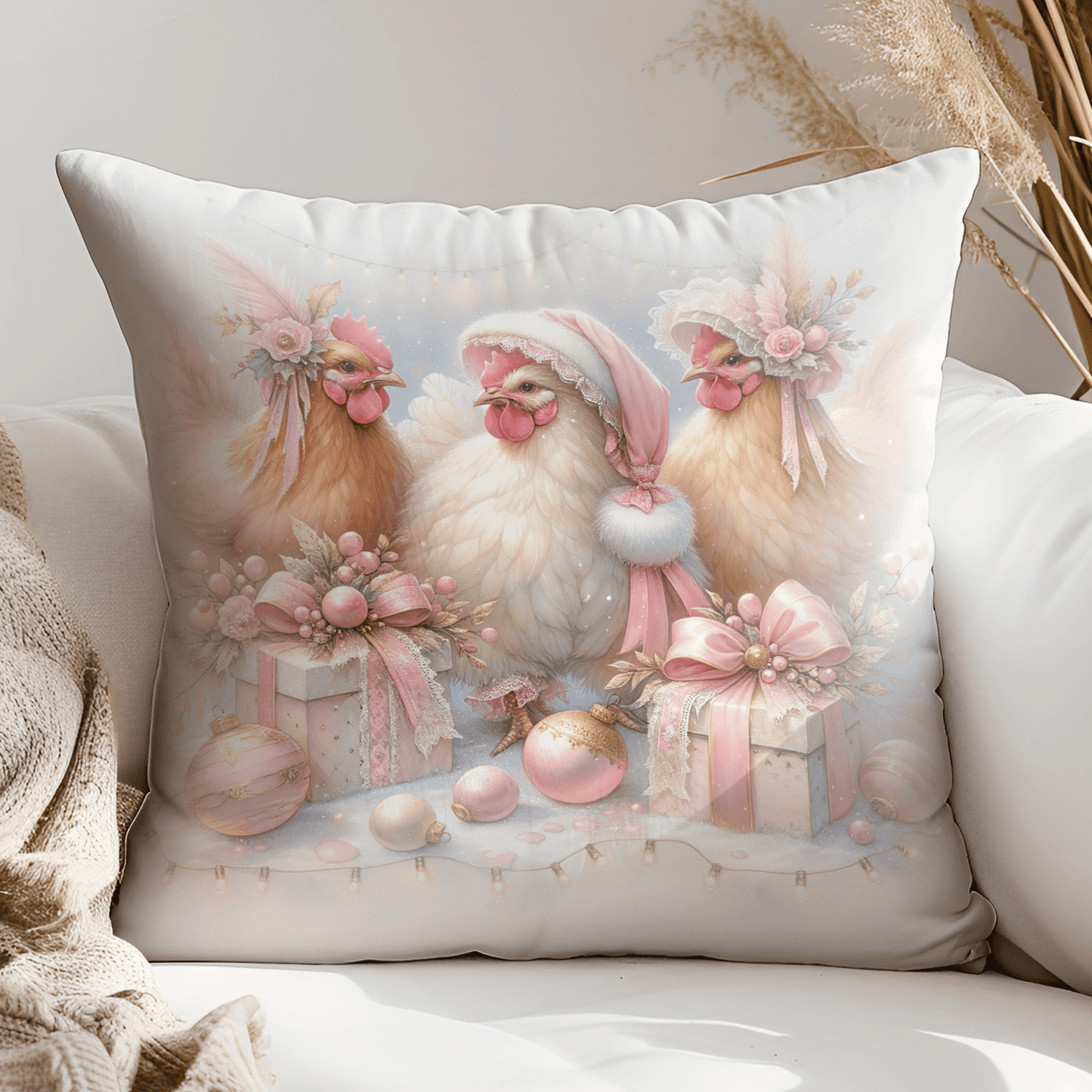 Chicken Christmas PNG | Coquette Holiday Sublimation Design