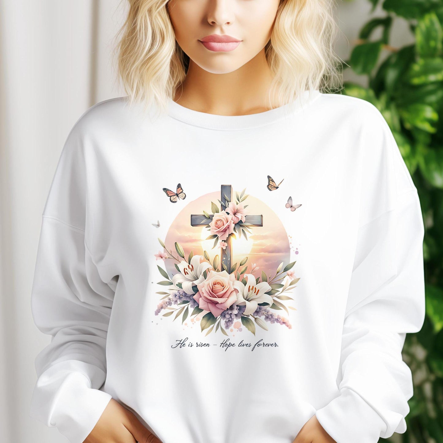 Christian Easter Sublimation Designs | Bible Verse Png | He Is Risen Png | Easter Shirt Png | Boho Wildflower Png | Digital Download