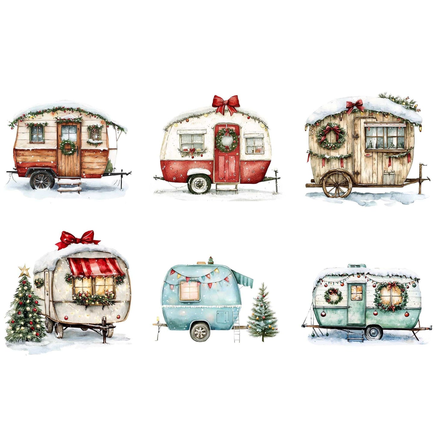 Christmas Caravan Clipart