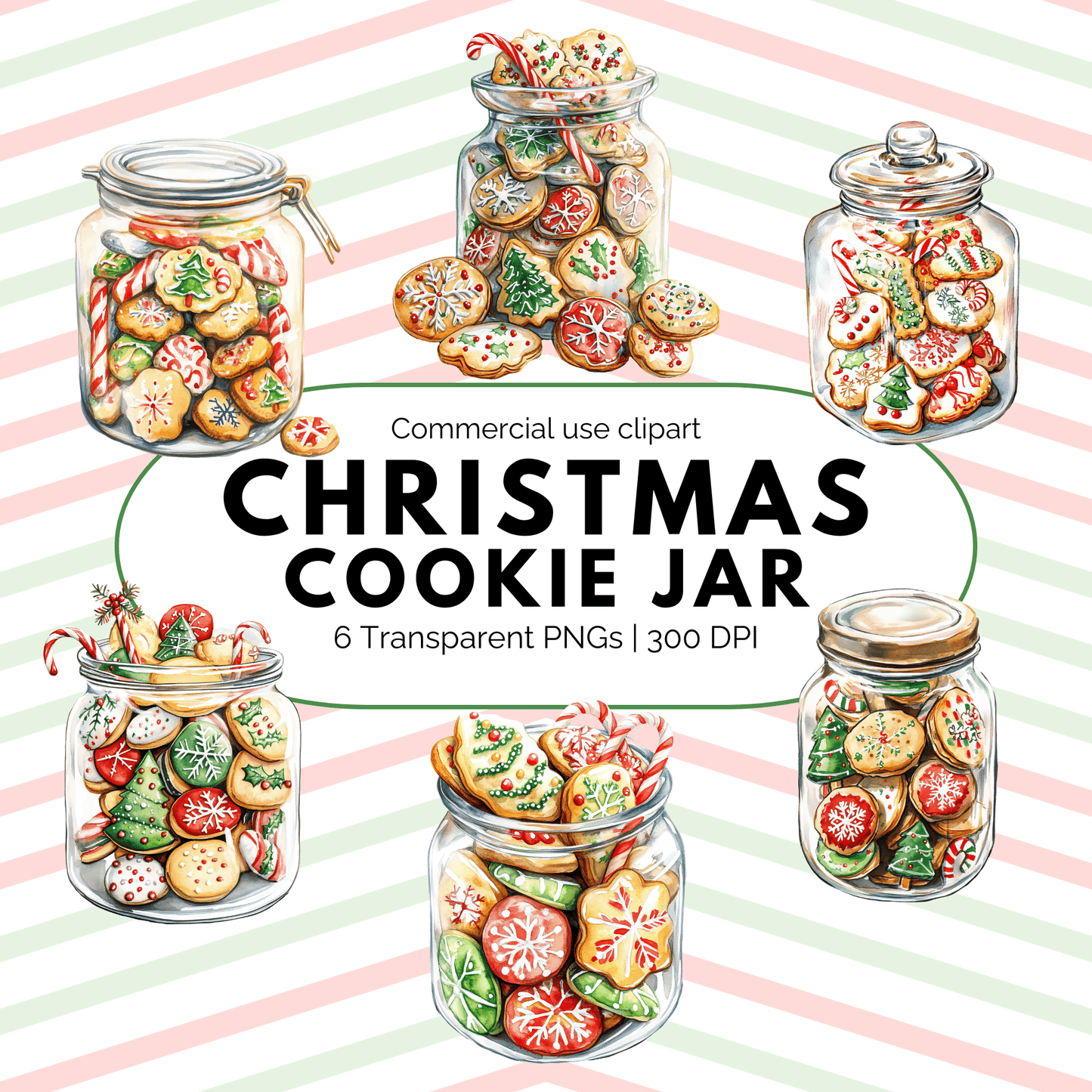Christmas Cookie Jar Clipart