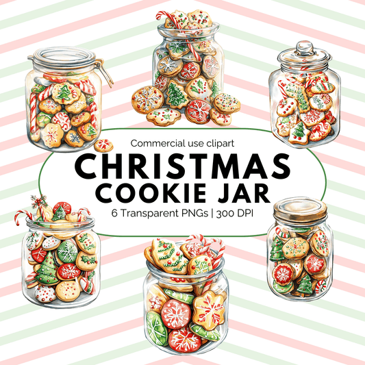 Christmas Cookie Jar Clipart