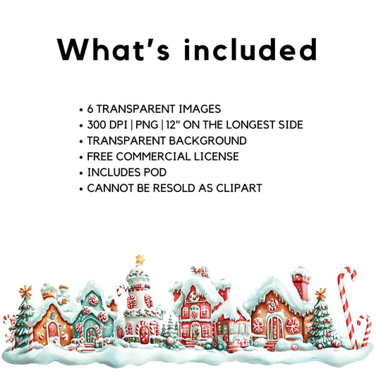 Christmas Gingerbread house clipart border