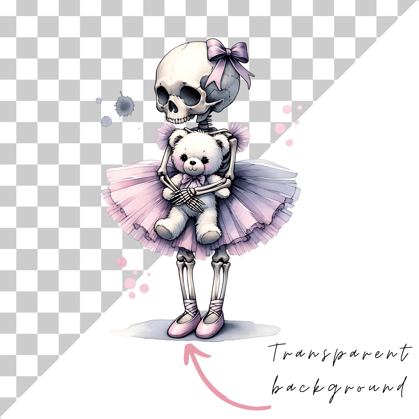 Coquette Halloween Clipart PNG – Cute Ghost and Pumpkin Sublimation Elements