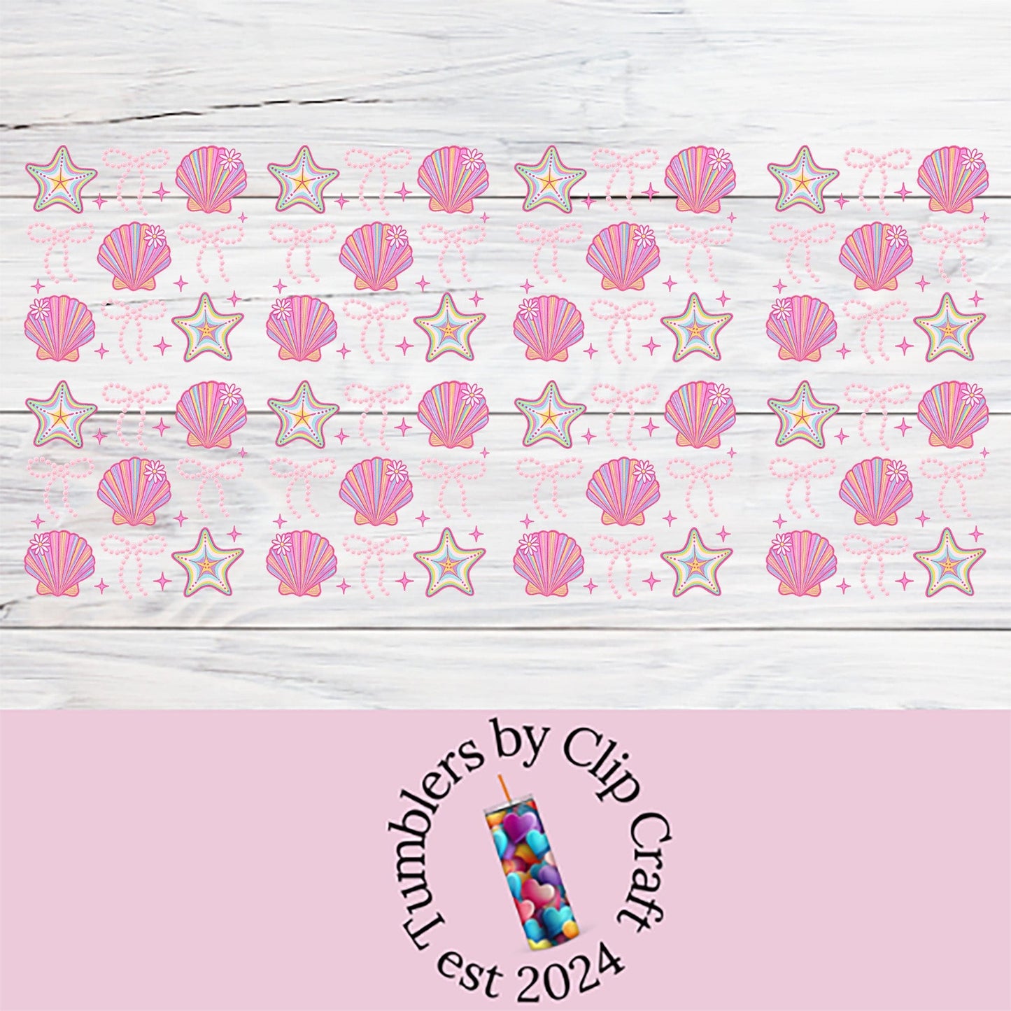 a pink and white background with pink and silver stars