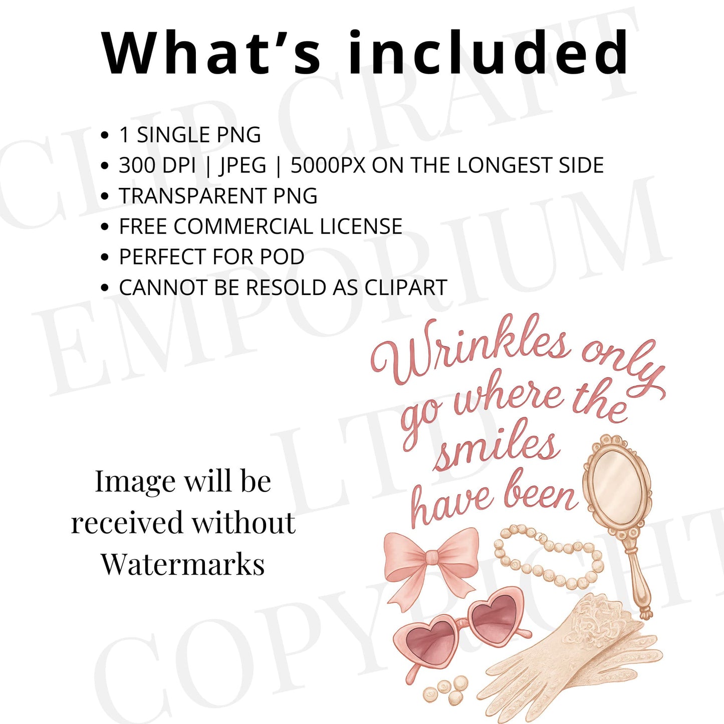 Coquette Vintage Wrinkles only go where the smiles have been tshirt design